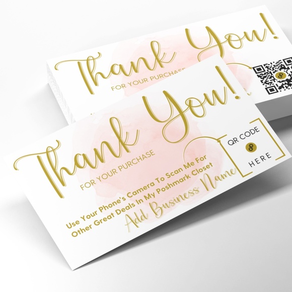 QR Code Thank You Cards - Picture 1 of 4